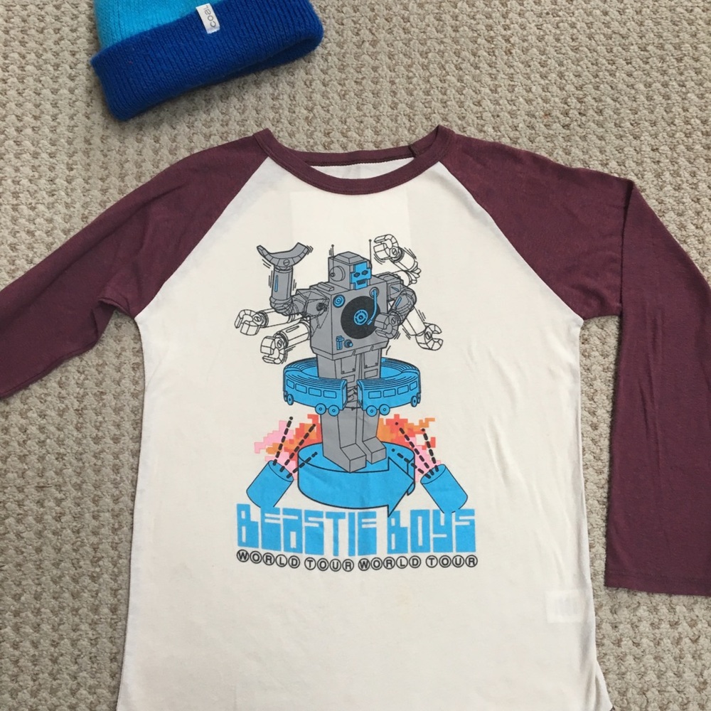 Kids Beastie Boys Raglan T size 8